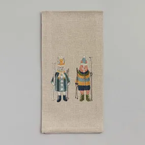 Ski Buddies Tea Towel