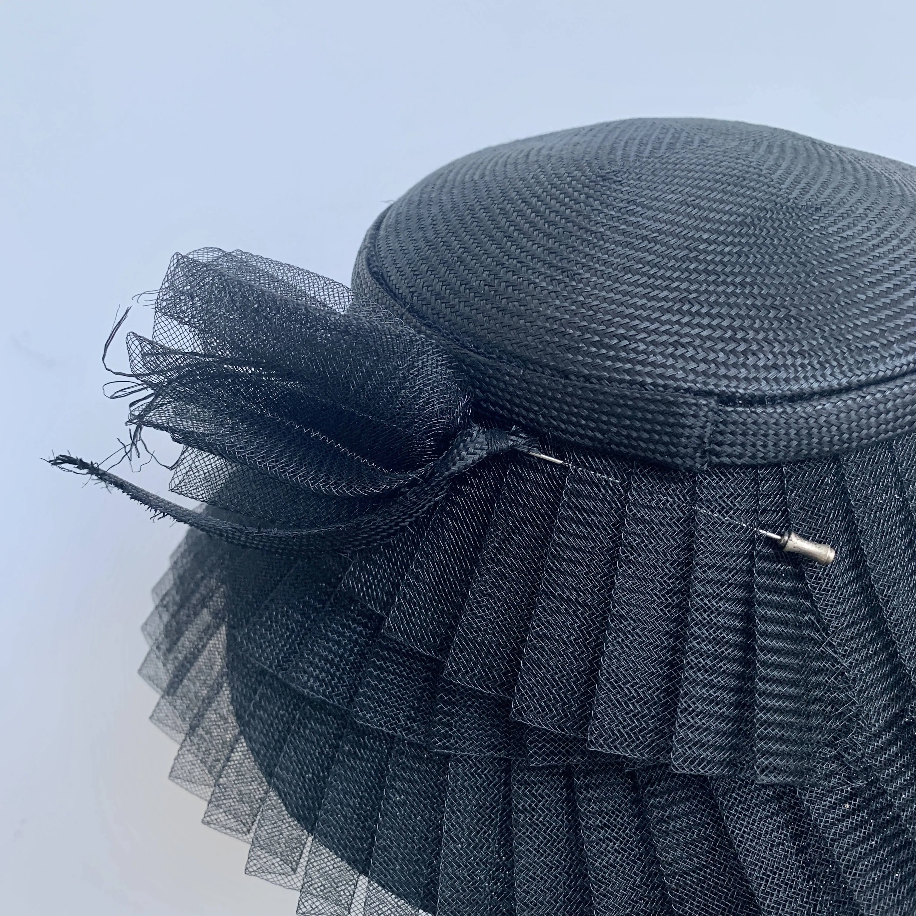 Stephen Jones Miss Jones elegant black layered Lightweight Cloche Party Hat