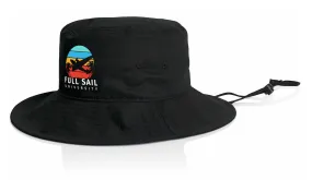 Wide Brim Bucket Hat - Black