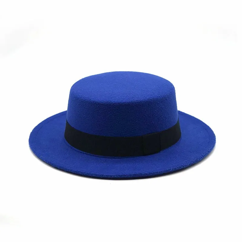 Women Ladies Hats Top Round Hat Imitation wooden