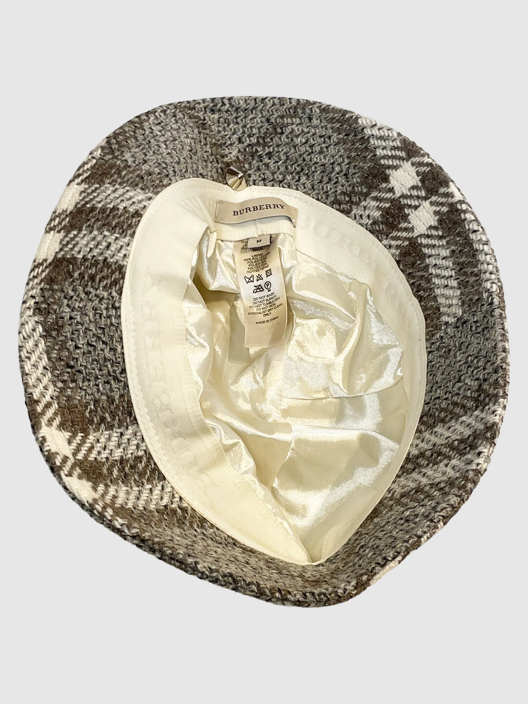 Wool Check Bucket Hat